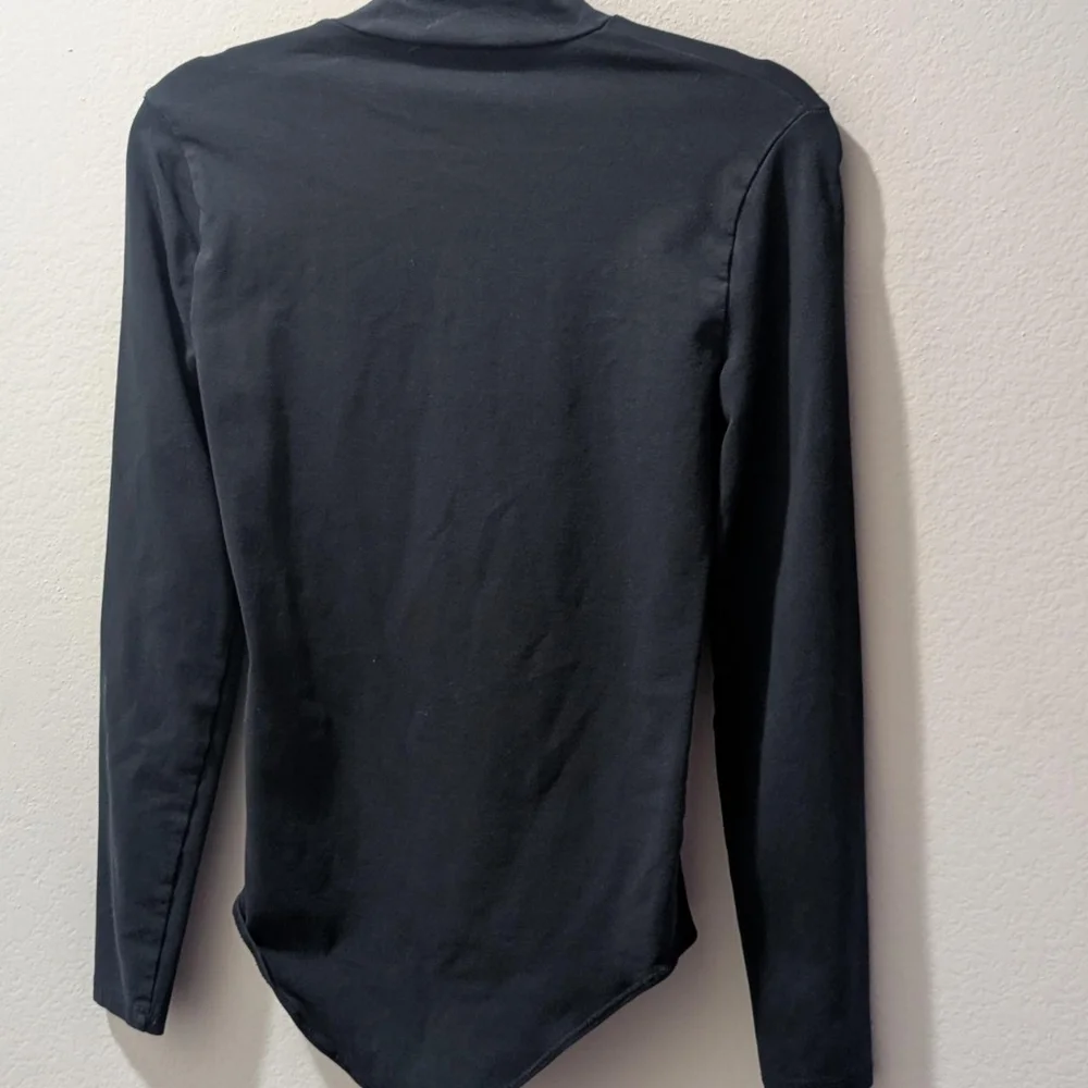 J.CREW WOMEN'S BLACK LONG SLEEVE BODYSUIT Size Large